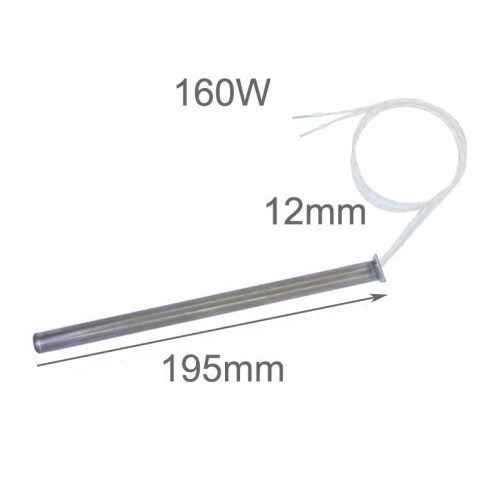 Метален нагревател ново поколение 160W 195mm 12mm/ 00004